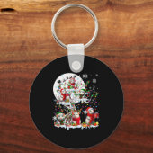 Gruppe Santa Reindeer Elf Rats auf Treweihnachtssn Schlüsselanhänger (Vorderseite)