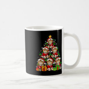 Gruppe Santa Scottish Folds as Xmas Tree Colorful Kaffeetasse