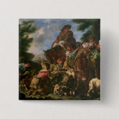 Gruppe Schäfer mit einem Pferd Button (Vorderseite)