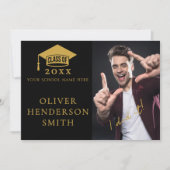 Gruppe "Schwarzes Foto" Einladung (Vorderseite)