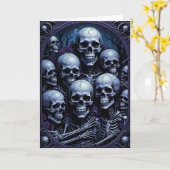 Gruppe Selfie Halloween Karte (Gelbe Blume)