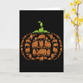 Gruppe Sheeps Pumpkin Niedlich Form Halloween Than Karte (Gelbe Blume)