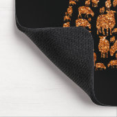 Gruppe Sheeps Pumpkin Niedlich Form Halloween Than Mousepad (Ecke)