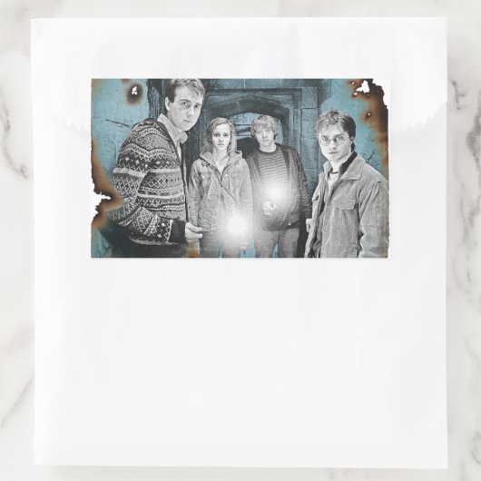 Gruppe Shot 1 Rechteckiger Aufkleber (Tasche)