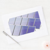 Gruppe Sonnenkollektoren Rechteckiger Aufkleber (Umschlag)