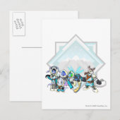 Gruppe Team-Fehlerberge Postkarte (Vorne/Hinten)