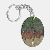 Gruppe Thoroughbred-Fohlen Schlüsselanhänger (Vorderseite links)