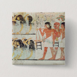 Gruppe Trauernde im Trauerzug Button