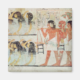 Gruppe Trauernde im Trauerzug Magnet