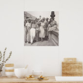 Gruppe von Freunden in Cannes in den 30er Jahren Poster (Küche)
