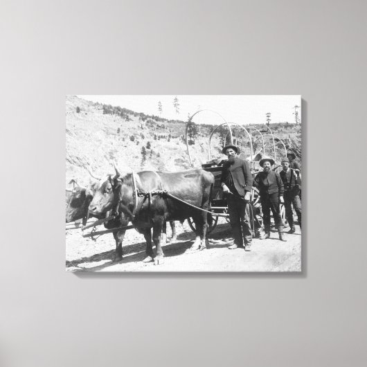 Gruppe von Goldprospektoren Fotografie Leinwanddruck (Vorderseite)