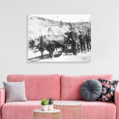 Gruppe von Goldprospektoren Fotografie Leinwanddruck (Insitu (Wohnzimmer))