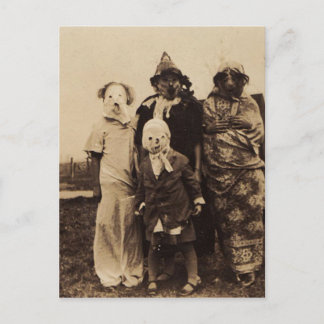 Gruppe von Gruselig Postkarte