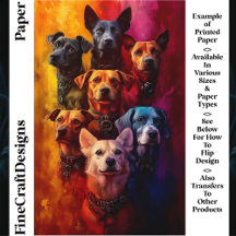 Gruppe von Hunden, lebendiges Hintergrundpapier CT