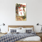 Gruppe von Kindern, die sich hinter dem Kalender v Leinwanddruck (Insitu (Schlafzimmer))