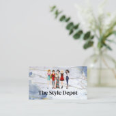 Gruppe von Modellen mit unterschiedlichen Bekleidu Visitenkarte (Stehend Vorderseite)