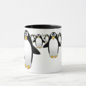 Gruppe von Penquins auf einer Kaffee-Tasse Tasse (Zentrum)