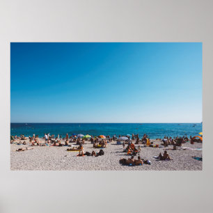 GRUPPE VON PERSONEN, DIE DEN GARANTIERTEN STRAND B POSTER