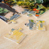 Gruppe von Personen im Garten vor einer Villa Puzzle (Seite)