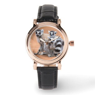 Gruppe von Ringelschwanzmakis Armbanduhr