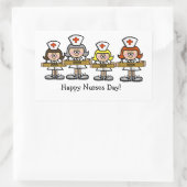 Gruppe von weiblichen Krankenpflegern Sticker oder (Tasche)