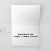 GRUPPE VON ZIEGEN SCHICKT KEINE HINTERN ÜBER IHN B KARTE (Innenseite)