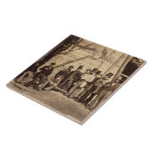 Gruppe Vorarbeiter, 1862 (Foto) Fliese (Seite)