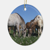 Gruppe weiden lassende Appaloosa-Pferde Keramik Ornament (Links)