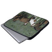 Gruppe wilde Mustang-Pferde Laptopschutzhülle (Vorne Knopf)