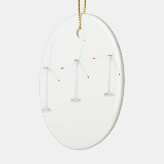 Gruppe Windkraftanlagen Keramik Ornament (Links)