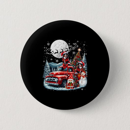 Gruppe Xmas Gnome Santa Entlebucher Berge auf KK Button (Vorderseite)