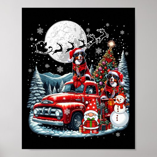 Gruppe Xmas Gnome Santa Entlebucher Berge auf KK Poster (Vorne)