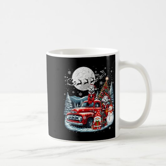 Gruppe Xmas Gnome Snowman Santa Bichon brennt auf  Kaffeetasse (Rechts)