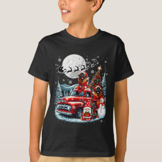Gruppe Xmas Gnome Snowman Santa Leonbergers auf Ck T-Shirt