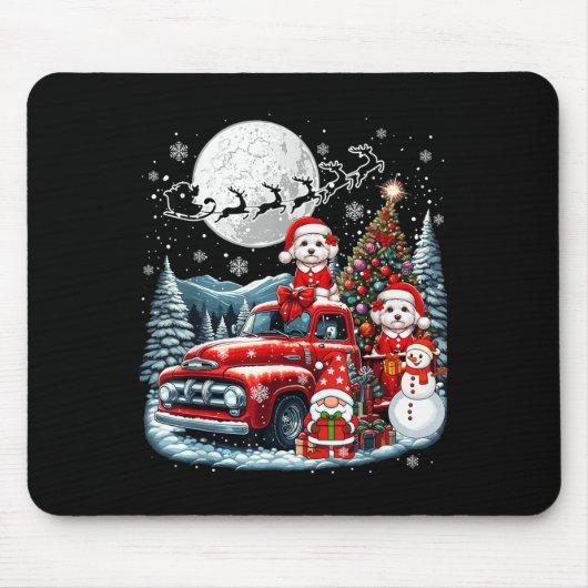 Gruppe Xmas Gnome Snowman Santa Maltias auf Ckup T Mousepad (Vorne)
