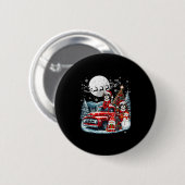 Gruppe Xmas Gnome Snowman Santa Shih Tzus On Ckup  Button (Vorne & Hinten)