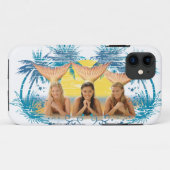 Gruppen-blaue Palme-Grafik Case-Mate iPhone Hülle (Rückseite (Horizontal))