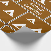Gruppen-Camping-Schild Geschenkpapier