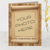 Gruppen-Glückwunsch, benutzerdefiniertes Foto im S Karte (Gelbe Blume)