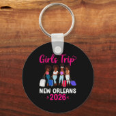 Gruppen-Outfit für Mädchen-Trip New Orleans 2026 Schlüsselanhänger (Vorderseite)