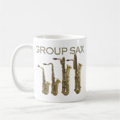 Gruppen-Saxophon Kaffeetasse (Links)