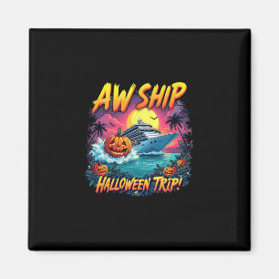 Gruppen Schiff Halloween Reise Familie Kreuzfahrt Magnet