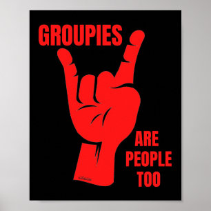 GRUPPEN SIND MENSCHEN ZU lustiger Musikfan Poster