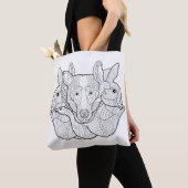 Gruppen-Tiergekritzel 2 Tasche (Von Nahem)