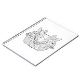 Gruppen-Tiergekritzel Notizblock (Linke Seite)