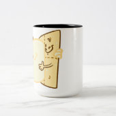 Gruppen-Umarmung Zweifarbige Tasse (Mittel)