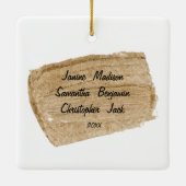 Gruppen-WeihnachtenInstagram Verzierung Keramikornament (Rückseite)