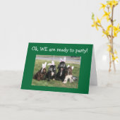 GRUPPENBEREIT FÜR PARTY-SIND SIE 40. KARTE (Gelbe Blume)