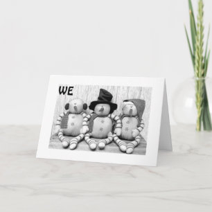 GRUPPENCHRISTMAS AUS DER GRUPPE NIEDLICHER SCHNEEF FEIERTAGSKARTE