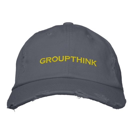 Gruppendenken Bestickte Kappe (Vorderseite)